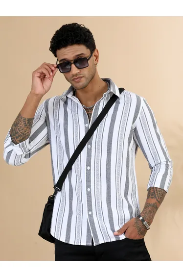 Bushirt Men Classic Checked Casual Shirt
