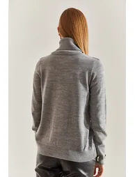 Women's Turtleneck Knitwear Sweater - 2
