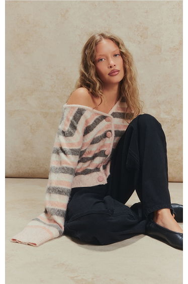 Black Coated Effect Wide Leg Jean product thumbnail 3