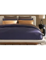 شرشف سرير قطن ساتين بحواف مطاطية 30سم - 1