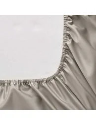 شرشف سرير قطن ساتين بحواف مطاطية 30سم - 5