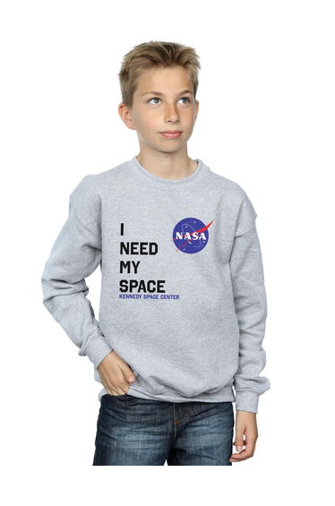 NASA Boys I Need My Space Sweatshirt - Sports Grey