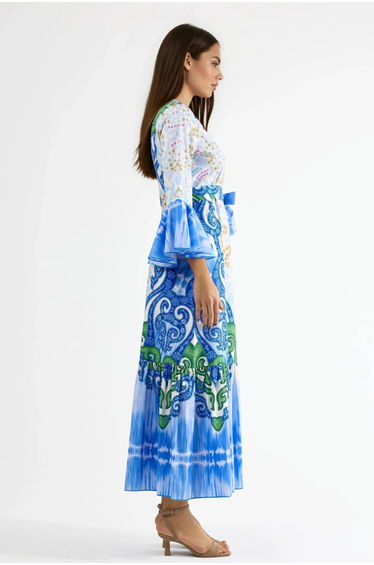 MSN Frilly Paisley V-neck Maxi Dress product thumbnail 2
