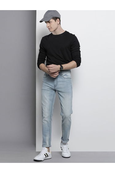 Men Slim Fit Printed Jeans