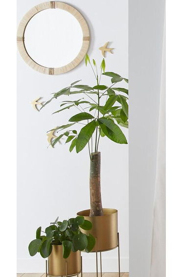 Nyong Plain Linen-Effect Curtain Panel (Tie-Top)