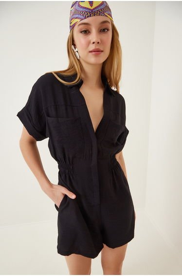 Jumpsuit - Black - Regular fit