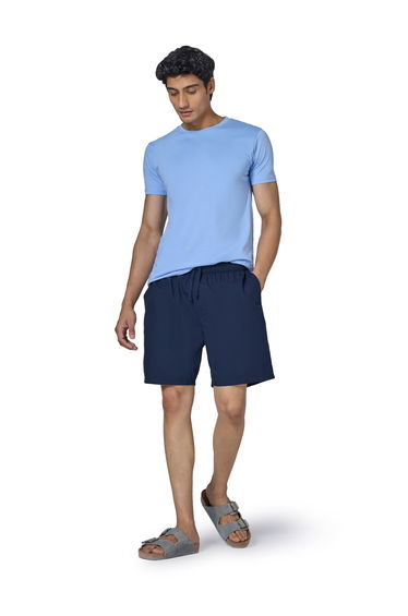 Men Solid Relaxed Fit with Dual Pockets 100% Cotton