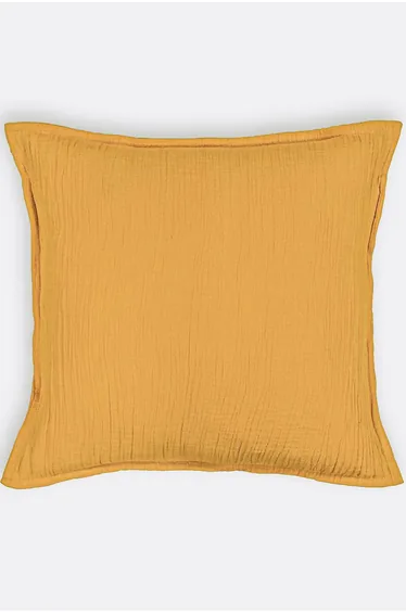 غطاء وسادة ديكور قطن موسلين