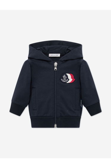 Moncler Enfant Baby Boys Zip Up Hoodie in Navy