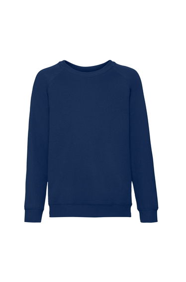 Fruit of the Loom Childrens/Kids Classic Raglan Sweatshirt - Navy