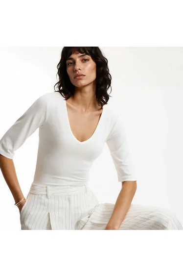 V-Neck Short Sleeve T-Shirt