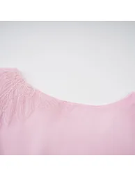 Florence pink floral-embroidered layered mini dress - 14