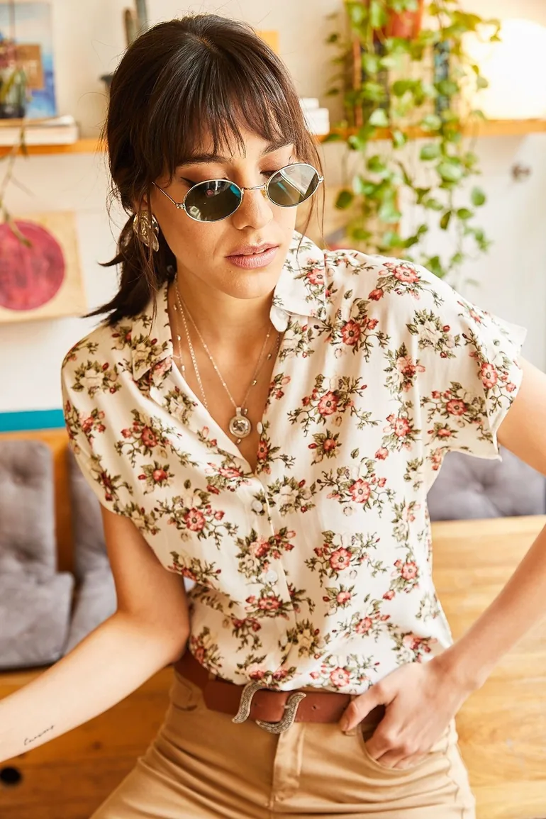 Shirt - Ecru - Regular fit - 1