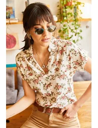 Shirt - Ecru - Regular fit - 1