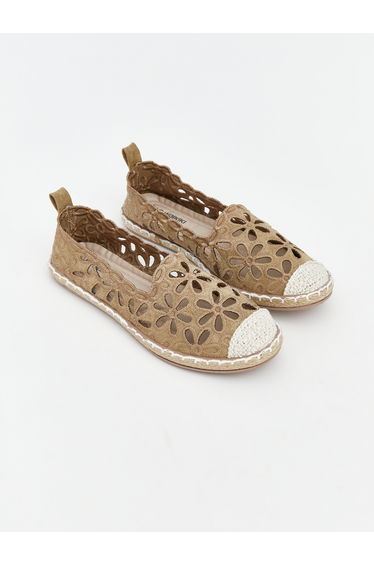 Women's Ballet Flats with Woven Sole