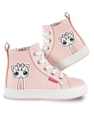 Kitten Pink Girls Sneakers Sports Shoes - 2