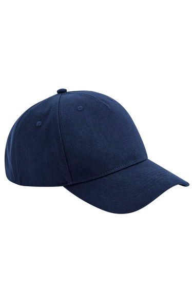 Beechfield Unisex Adult Organic Cotton 5 Panel Baseball Cap - Navy Blue