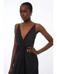 Viscose Georgette Woven Maxi Dress - 1
