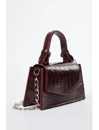 حقيبة كروس نسائي صغيرة - أحمر  - 4