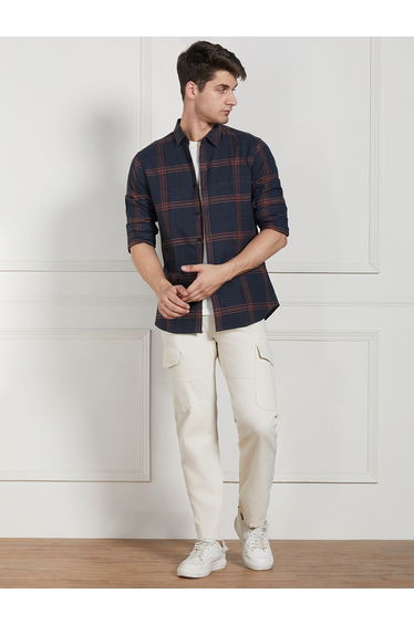Mid Rise Relaxed Fit Cotton Solid Jeans