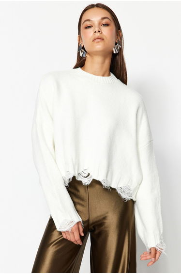 Sweater - Ecru - Regular fit