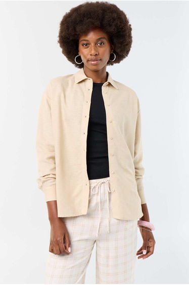Blended Linen Shirt BEIGE