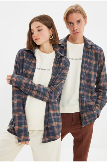 Shirt - Navy blue - Regular fit