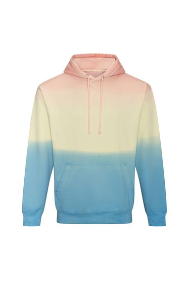 Awdis Unisex Adult Tie Dye Hoodie - Pastel Sunset Dip