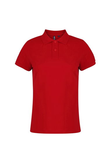 Asquith & Fox Womens/Ladies Plain Short Sleeve Polo Shirt - Red