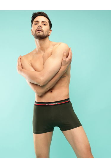 Pack of 2 - Solid Trunks with Elastic Waistband