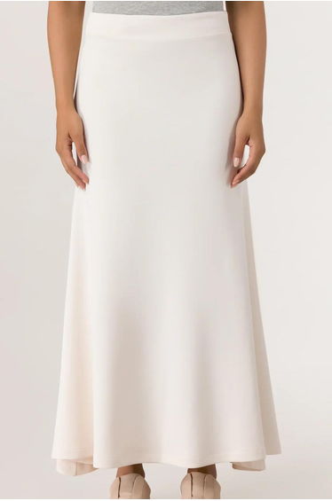 Soft Flared Skirt - SEASONAL BEIGE