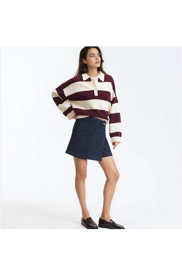 Denim Skort Shorts