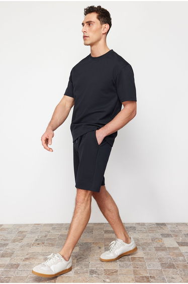 Navy Regular/Real Fit Shorts & Bermuda