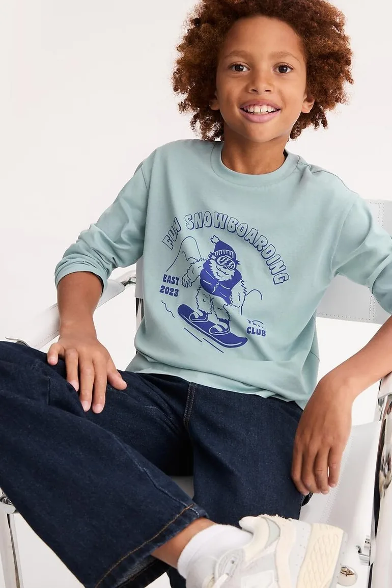 Yeti Print Long Sleeve T-Shirt