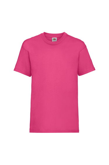 Fruit Of The Loom Childrens/Kids Unisex Valueweight Short Sleeve T-Shirt - Fuchsia
