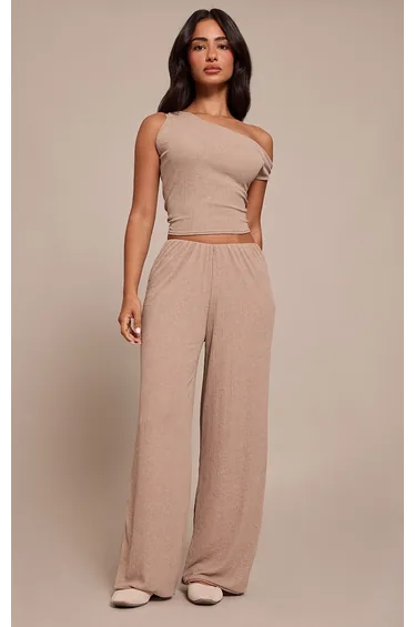 بنطلون شفاف بأرجل عريضة - للمقاسات الصغيرة