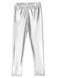 Girls Metallic Shiny Tights - 2