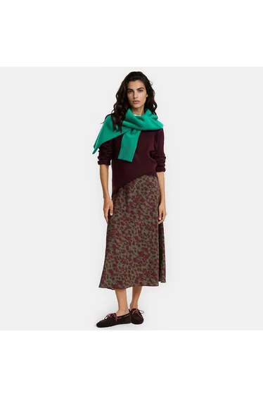 Tie-Dye Print Maxi Skirt