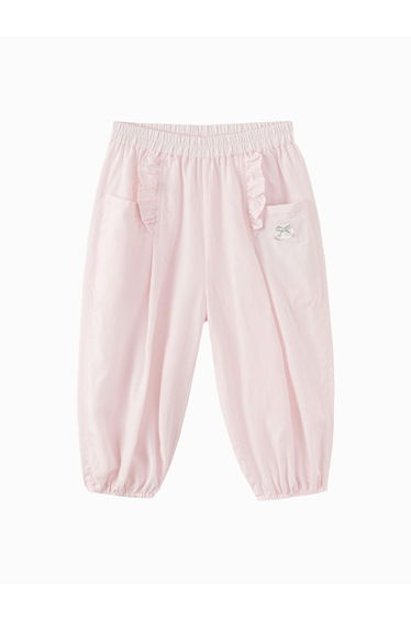 Girls' Ruffle Pocket Pull On Pants