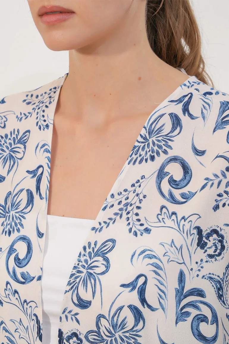 BDART Long Printed Viscose Kimono - 3