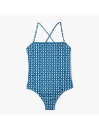 Women's Lacoste Robert George Print One-Piece Swimsuit in other