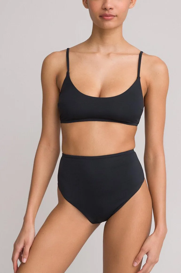 Recycled Bikini Bottoms with High Waist