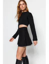 Skirt - Black - Mini - 1