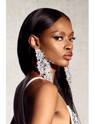 Oversize Crystal Drop Earrings