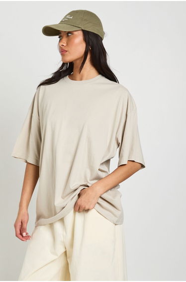 Oversized Short Sleeve T-Shirt - stone