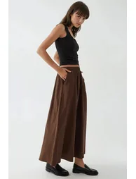 BUSEM Elastic Waist Skirt with Pockets - 1