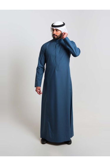 Men Classic Summer Thobe, Green - 58inches