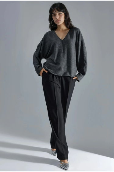 BUSEM V-Neck Long Sleeve Blouse
