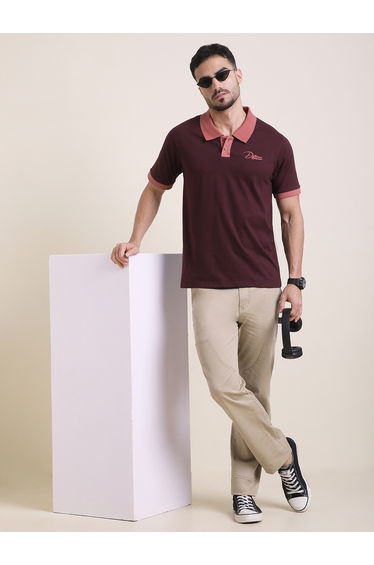 Men Relaxed Fit Embroidery Polo
