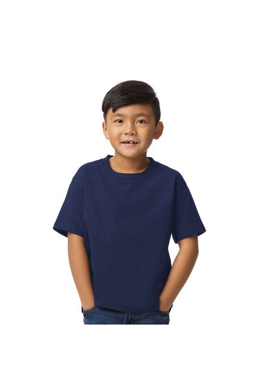 Gildan Childrens/Kids Midweight Soft Touch T-Shirt - Navy Blue
